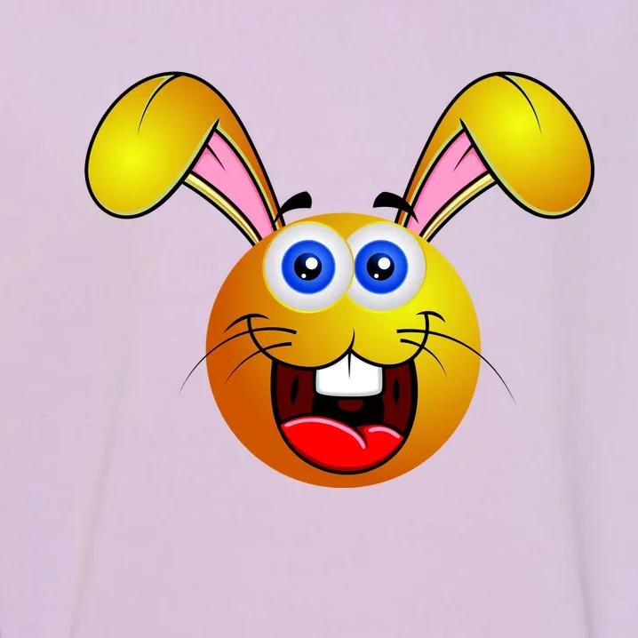 Easter Bunny Simley Emoji Garment-Dyed Sweatshirt