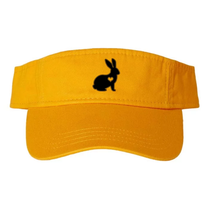 Easter Bunny Simple Love Heart Valucap Bio-Washed Visor