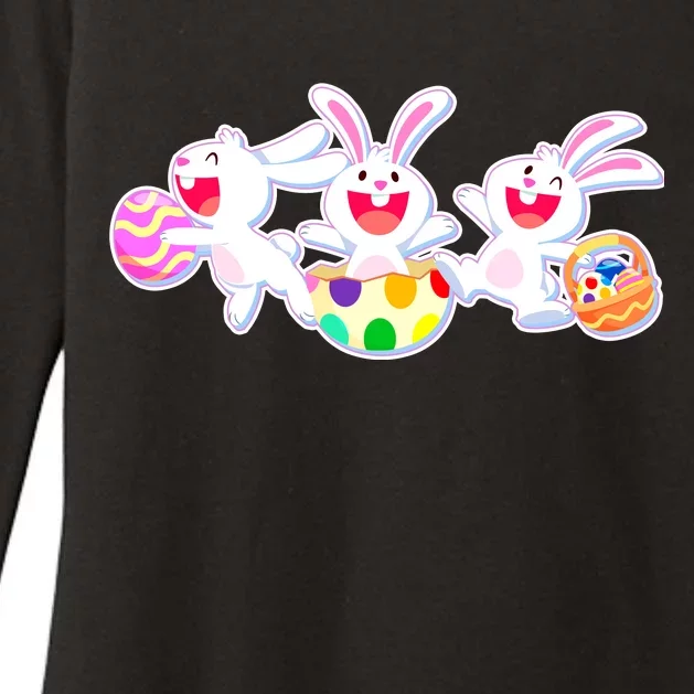 Easter Egg Bunnies Womens CVC Long Sleeve Shirt