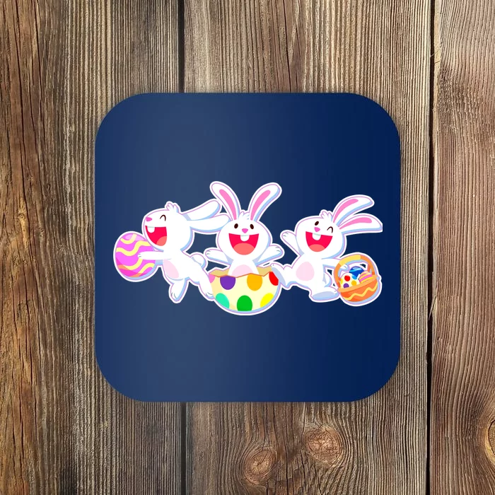 Easter Egg Bunnies Coaster