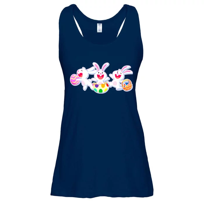 Easter Egg Bunnies Ladies Essential Flowy Tank