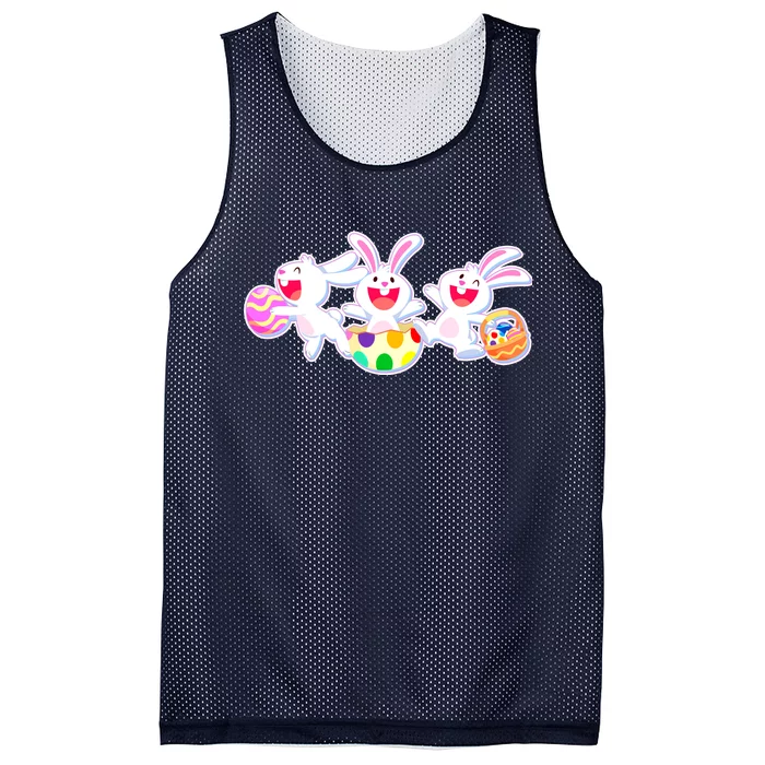 Easter Egg Bunnies Mesh Reversible Basketball Jersey Tank