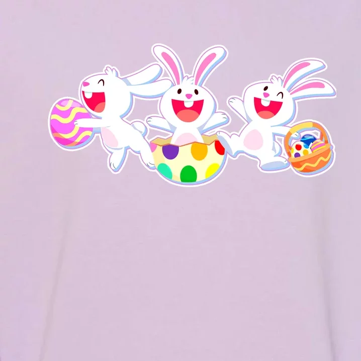 Easter Egg Bunnies Garment-Dyed Sweatshirt