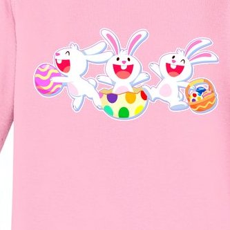 Easter Egg Bunnies Baby Long Sleeve Bodysuit