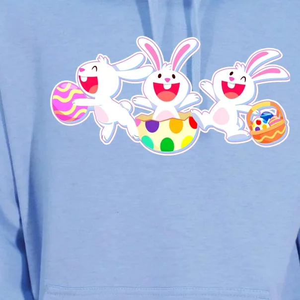 Easter Egg Bunnies Unisex Surf Hoodie