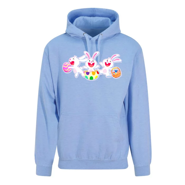 Easter Egg Bunnies Unisex Surf Hoodie