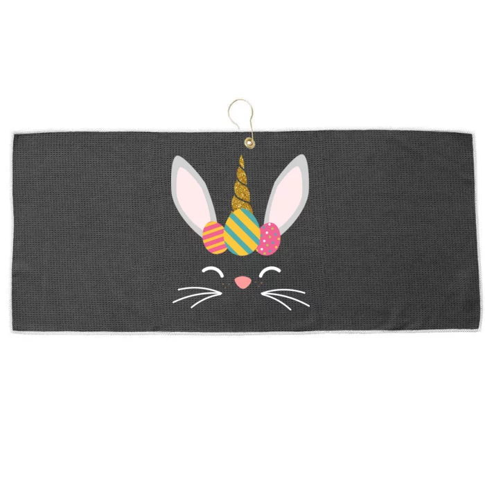 Easter Egg Bunny Unicorn Large Microfiber Waffle Golf Towel