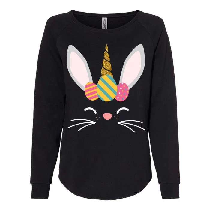 Easter Egg Bunny Unicorn Womens California Wash Sweatshirt