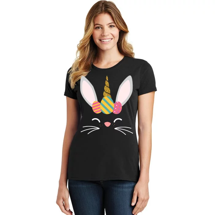 Easter Egg Bunny Unicorn Women's T-Shirt