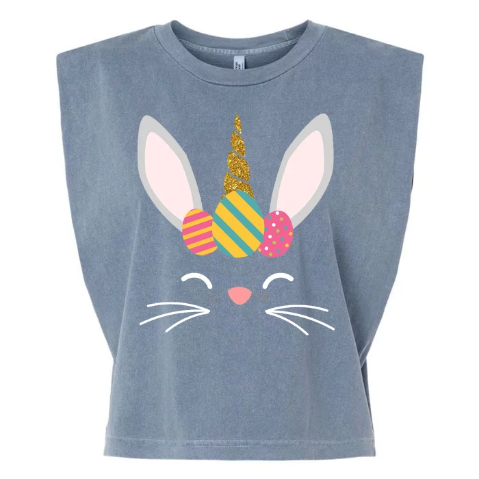 Easter Egg Bunny Unicorn Garment-Dyed Women's Muscle Tee