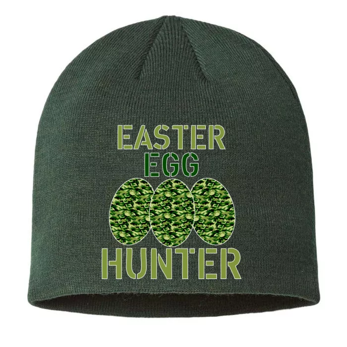 Easter Egg Hunter Camo Eggs Funny Egg Hunt 8 1/2in Sustainable Knit Beanie