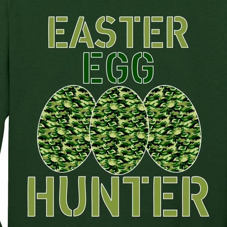 Easter Egg Hunter Camo Eggs Funny Egg Hunt Tall Long Sleeve T-Shirt