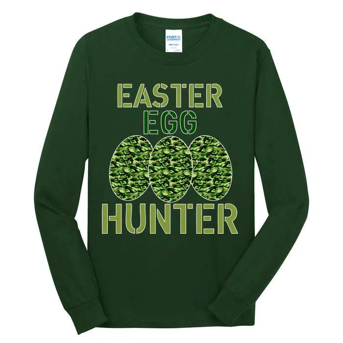 Easter Egg Hunter Camo Eggs Funny Egg Hunt Tall Long Sleeve T-Shirt