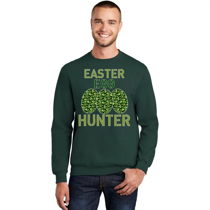 Easter Egg Hunter Camo Eggs Funny Egg Hunt Tall Sweatshirt