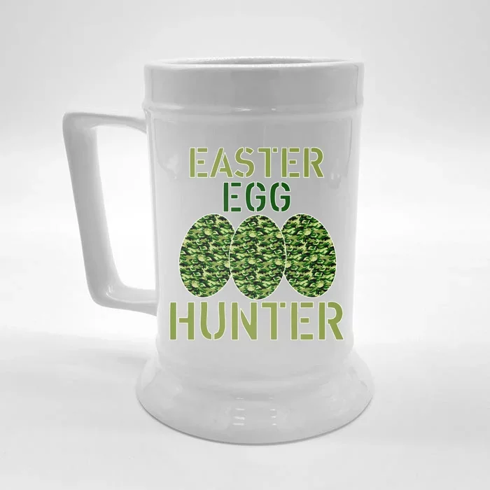 Easter Egg Hunter Camo Eggs Funny Egg Hunt Front & Back Beer Stein