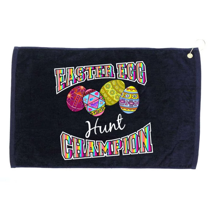 Easter Egg Hunting Champion Grommeted Golf Towel