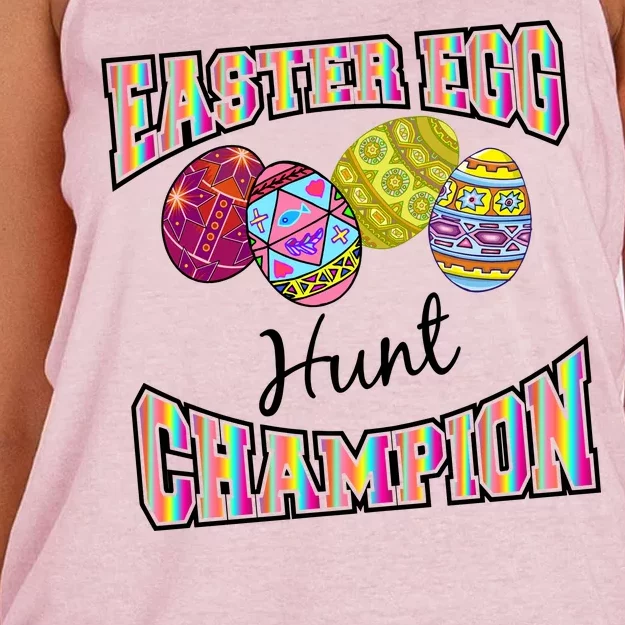 Easter Egg Hunting Champion Women's Knotted Racerback Tank