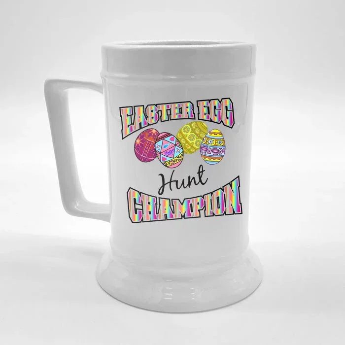 Easter Egg Hunting Champion Front & Back Beer Stein