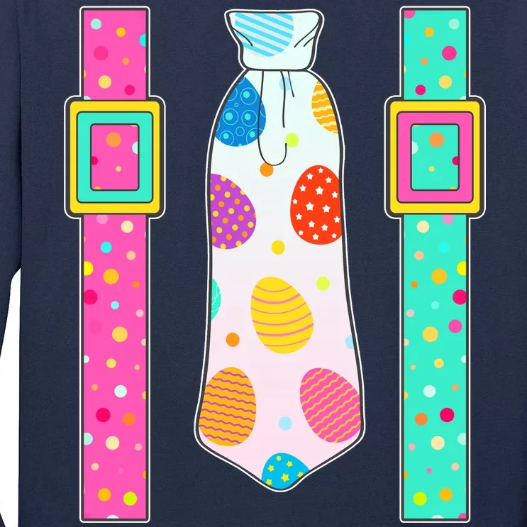 Easter Egg Tie & Suspenders Tall Long Sleeve T-Shirt