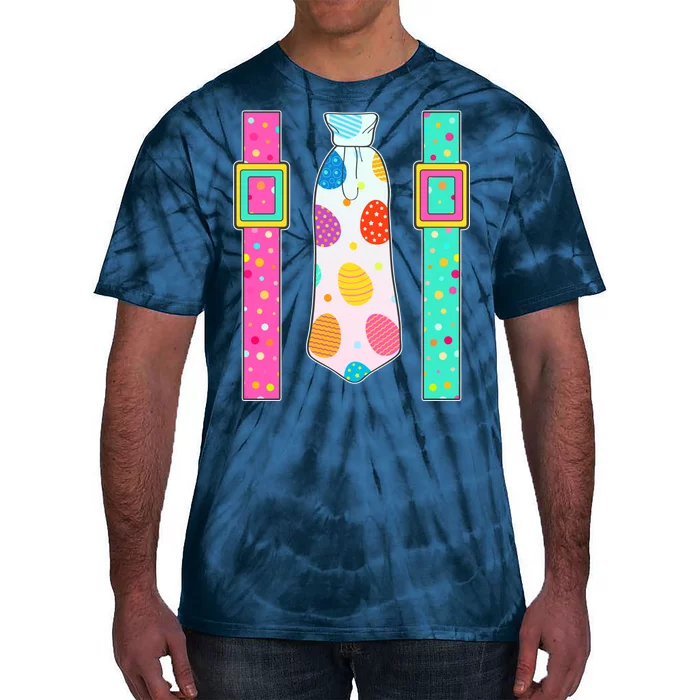 Easter Egg Tie & Suspenders Tie-Dye T-Shirt