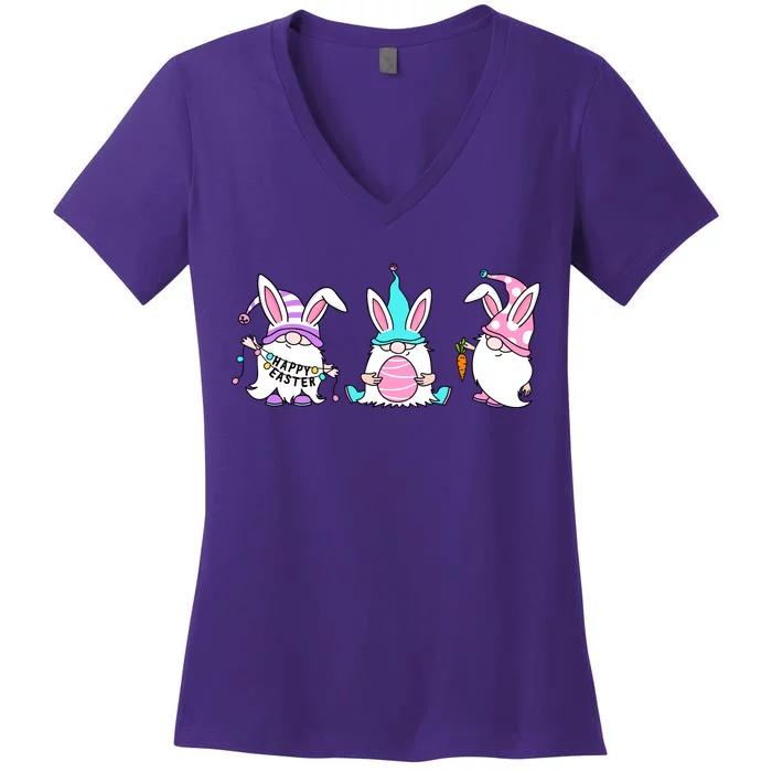 Easter Gnomes Women's V-Neck T-Shirt