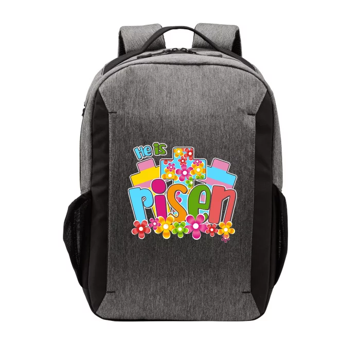 Easter He Is Risen Spring flowers Vector Backpack