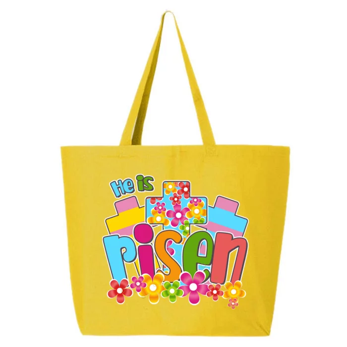 Easter He Is Risen Spring flowers 25L Jumbo Tote