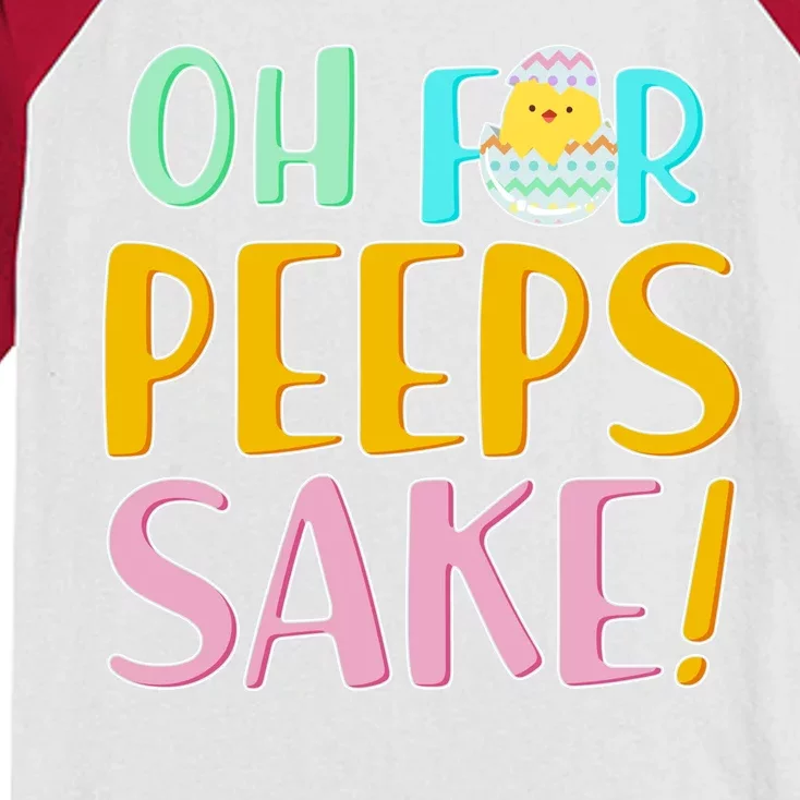 Easter Oh For Peeps Sake Kids Colorblock Raglan Jersey