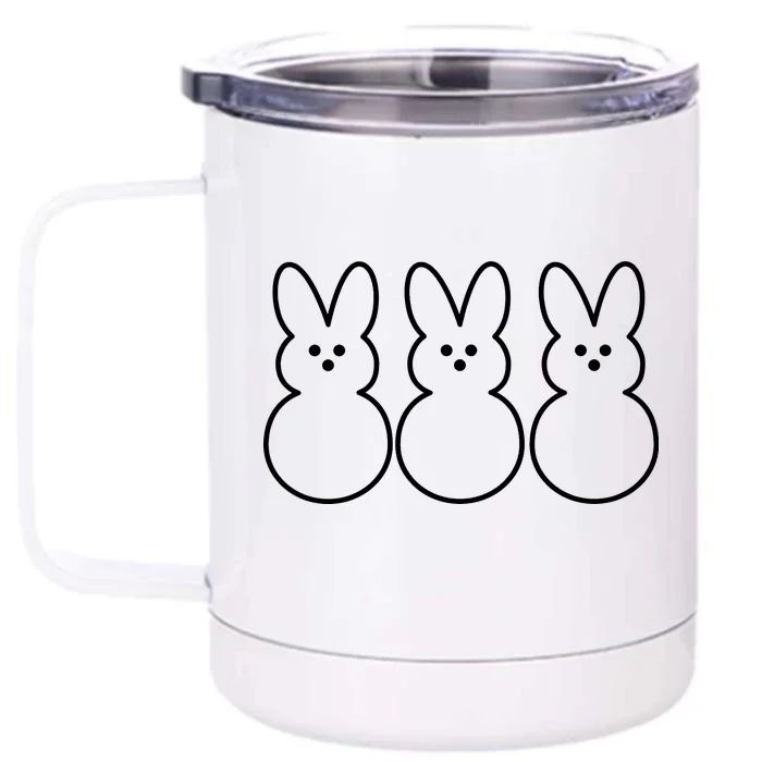 Easter Peeps Front & Back 12oz Stainless Steel Tumbler Cup