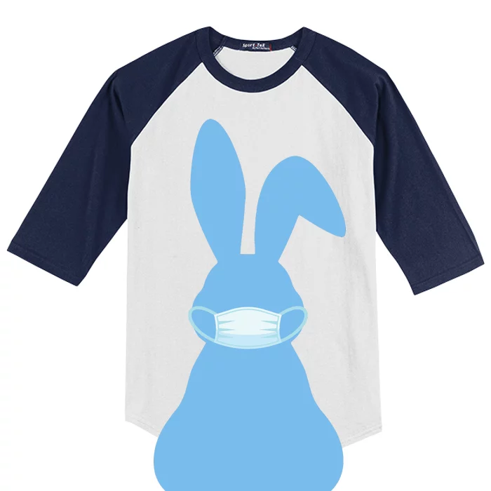 Easter Quarantine Mask Kids Colorblock Raglan Jersey