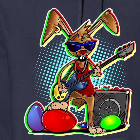 Easter Rock Bunny Premium Hoodie