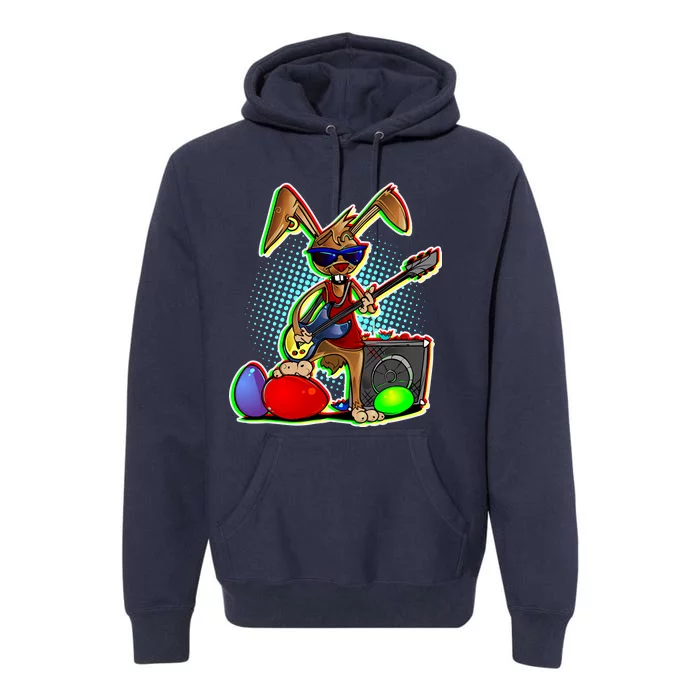 Easter Rock Bunny Premium Hoodie