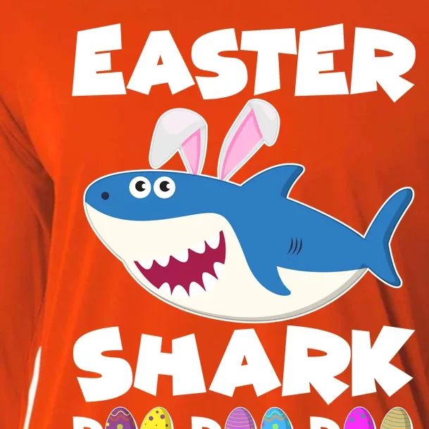 Easter Shark Doo Doo Doo Cooling Performance Long Sleeve Crew