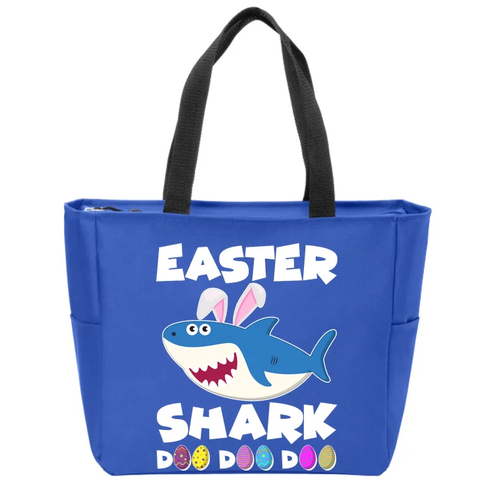 Easter Shark Doo Doo Doo Zip Tote Bag