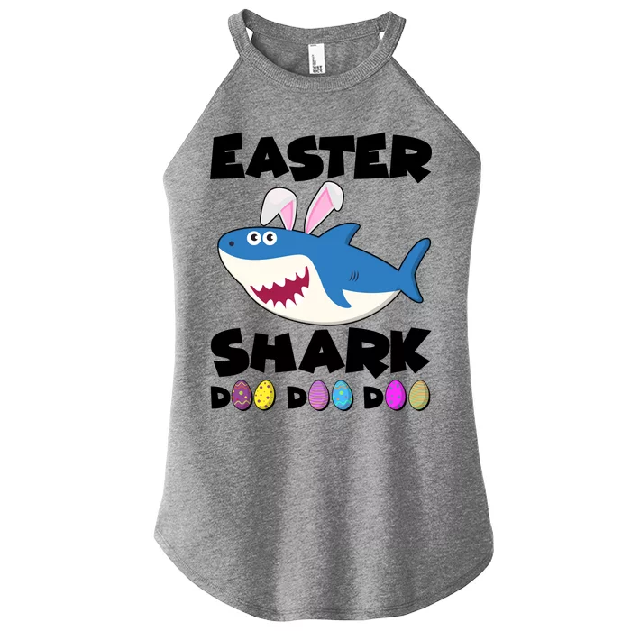 Easter Shark Doo Doo Doo Women’s Perfect Tri Rocker Tank