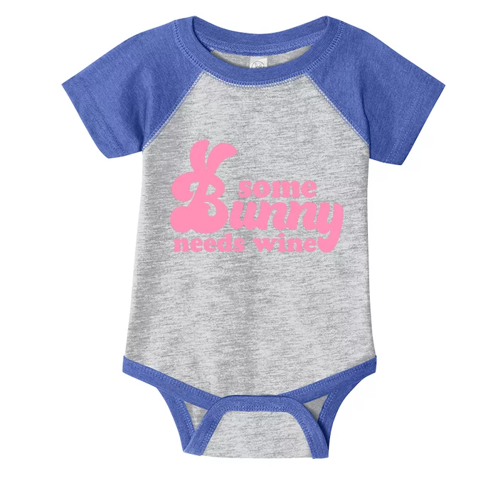 Easter Some Bunny Needs Wine Infant Baby Jersey Bodysuit