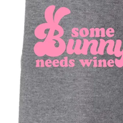 Easter Some Bunny Needs Wine Doggie 3-End Fleece Hoodie