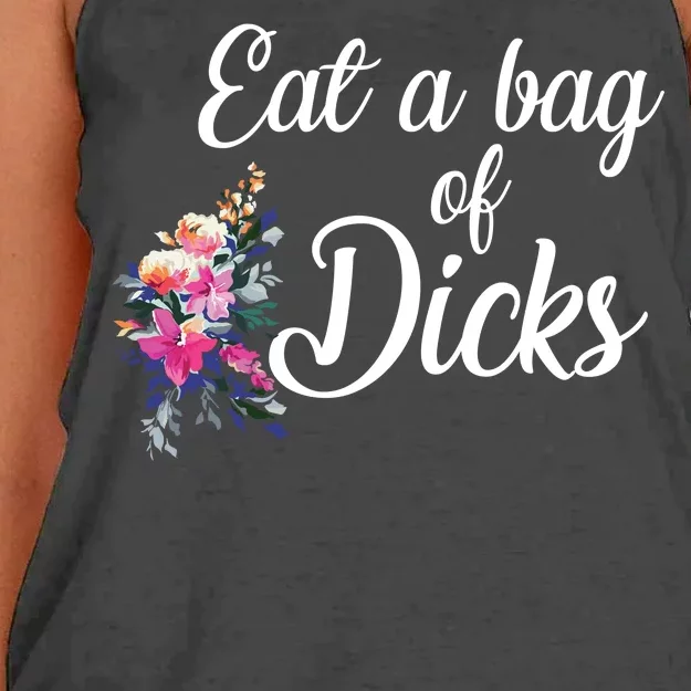 Eat A Bag Of Dicks Women's Knotted Racerback Tank