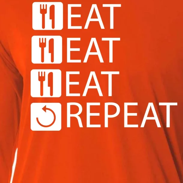 Eat Eat Eat Repeat Cooling Performance Long Sleeve Crew