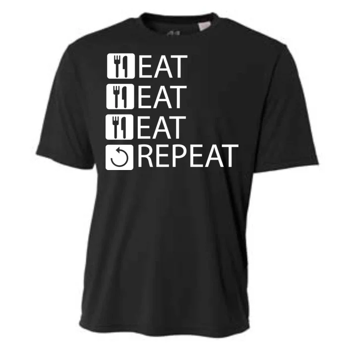 Eat Eat Eat Repeat Cooling Performance Crew T-Shirt