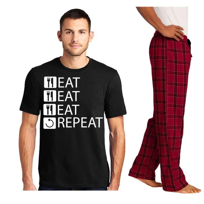 Eat Eat Eat Repeat Pajama Set