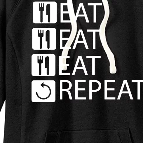 Eat Eat Eat Repeat Women's Fleece Hoodie