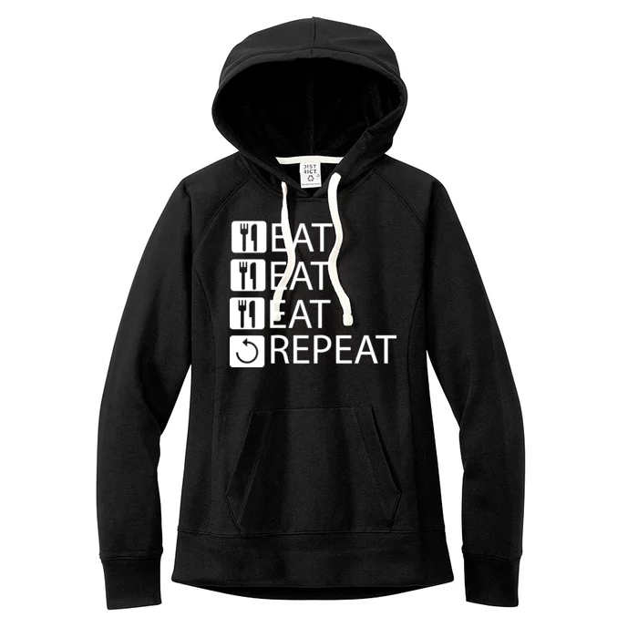 Eat Eat Eat Repeat Women's Fleece Hoodie