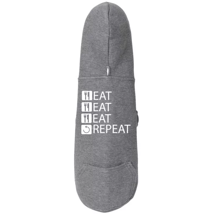 Eat Eat Eat Repeat Doggie 3-End Fleece Hoodie