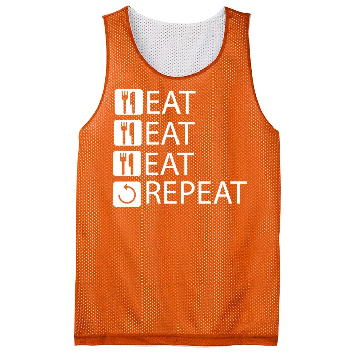 Eat Eat Eat Repeat Mesh Reversible Basketball Jersey Tank