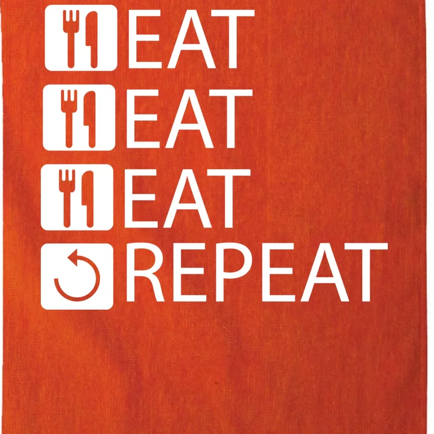 Eat Eat Eat Repeat Platinum Collection Golf Towel