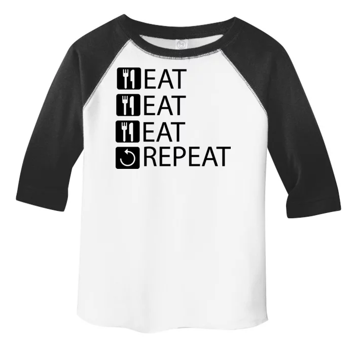 Eat Eat Eat Repeat Toddler Fine Jersey T-Shirt