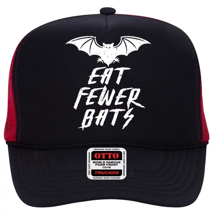 Eat Fewer Bats High Crown Mesh Trucker Hat