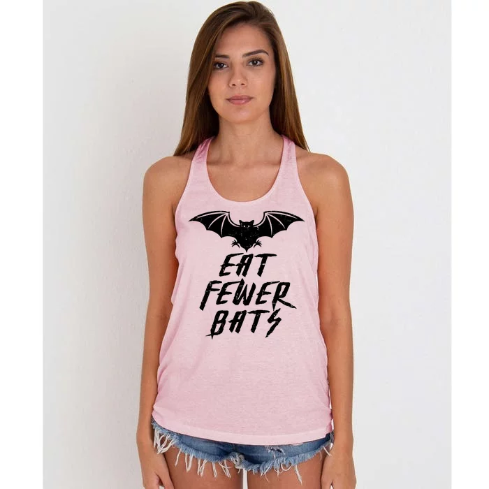 Eat Fewer Bats Women's Knotted Racerback Tank