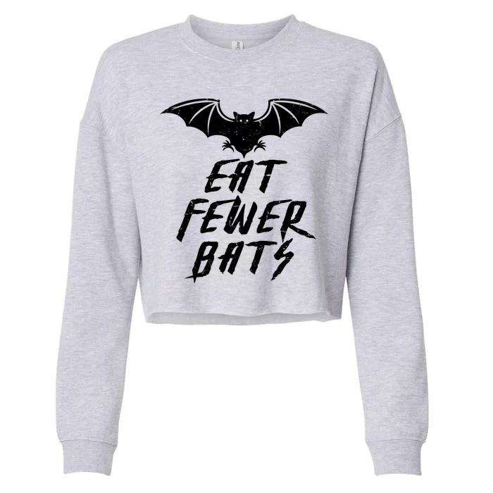 Eat Fewer Bats Cropped Pullover Crew